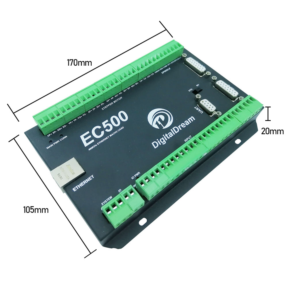Breakout Board Mach3 - Kontroler CNC Ethernet Mach3 EC500 Kartu