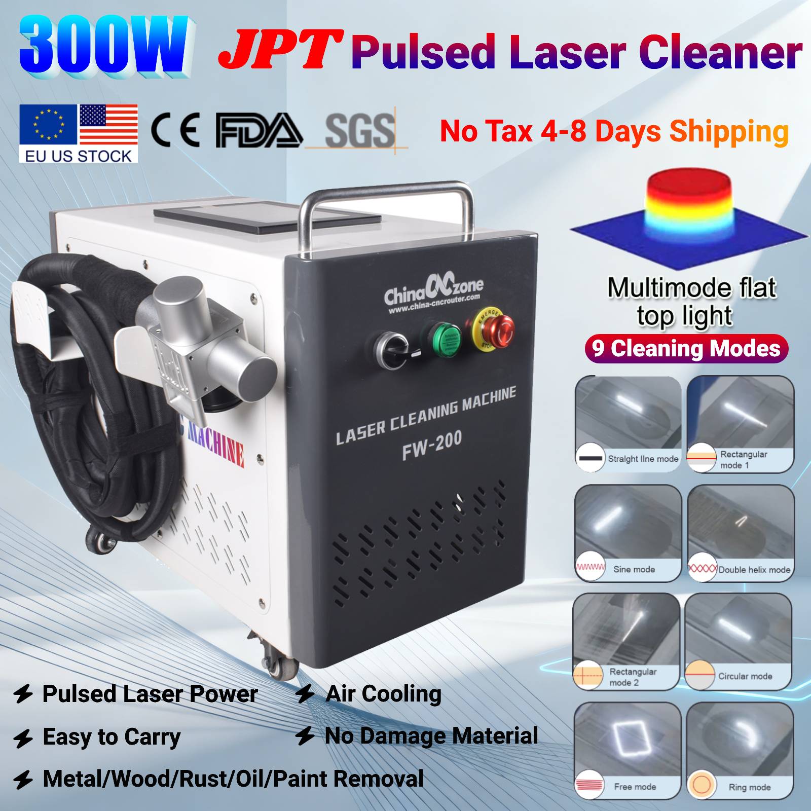 Industrial Laser Welding Tool - Mesin Pembersih Laser Pulsa JPT 300W