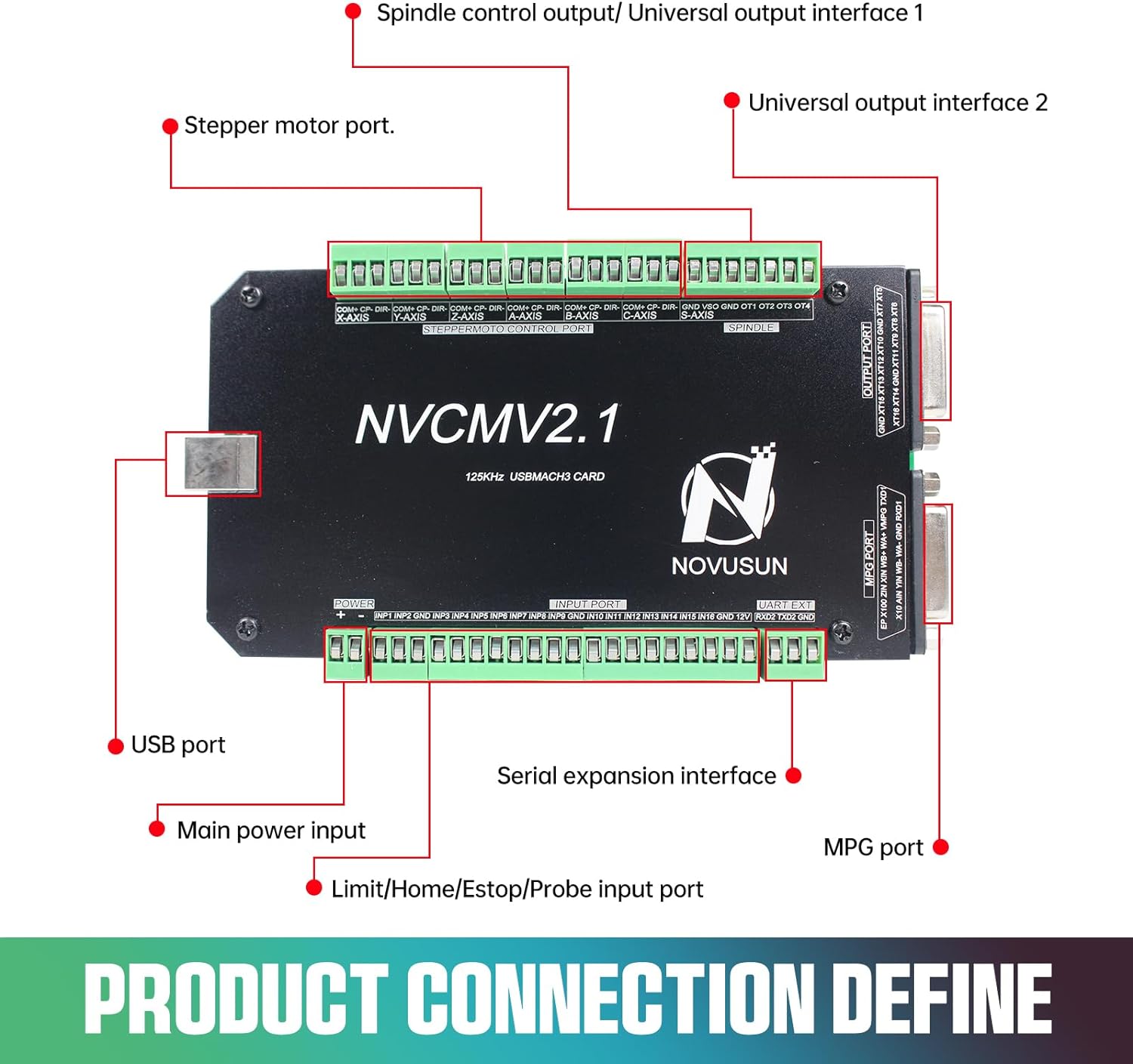Papan pengontrol gerakan Motor - Breakout Board Mach3 ulasan dan harga