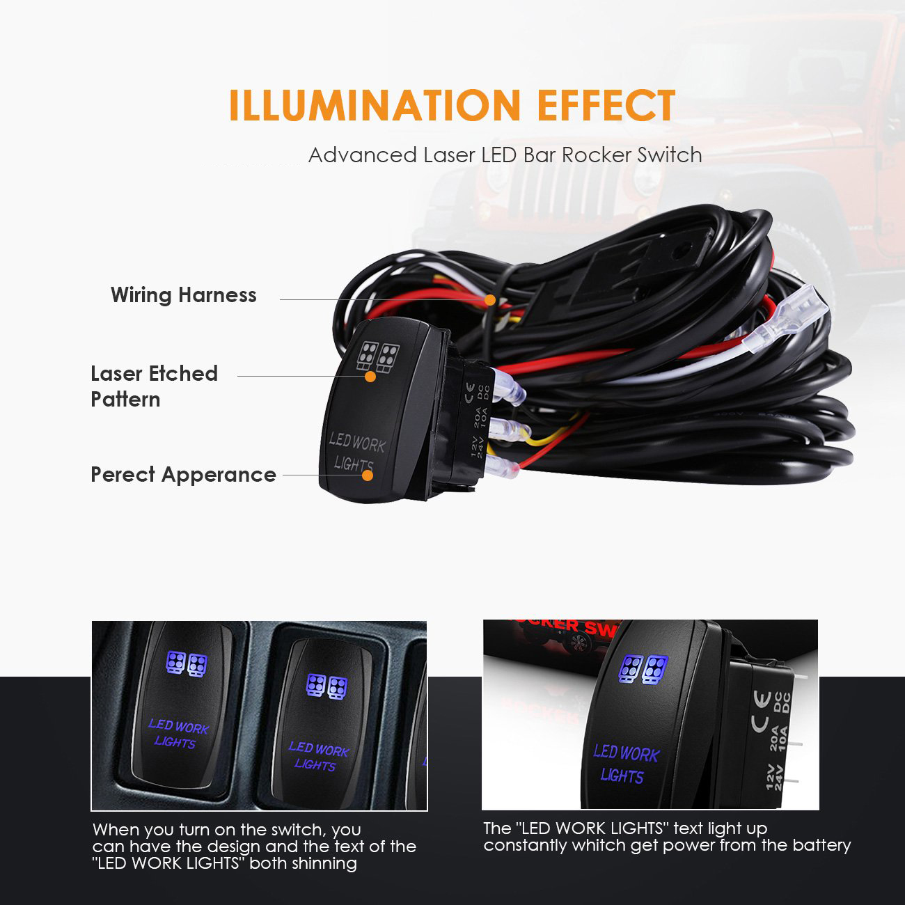 Kit Kabel Harness Lampu LED 14 - Industrial Laser Beam ulasan dan harga