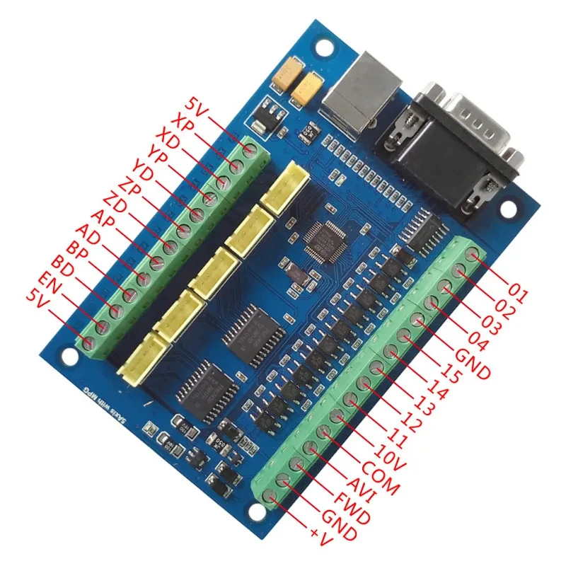 CNC MACH3 USB 5 sumbu 100KHz U - Breakout Board Mach3 ulasan dan harga