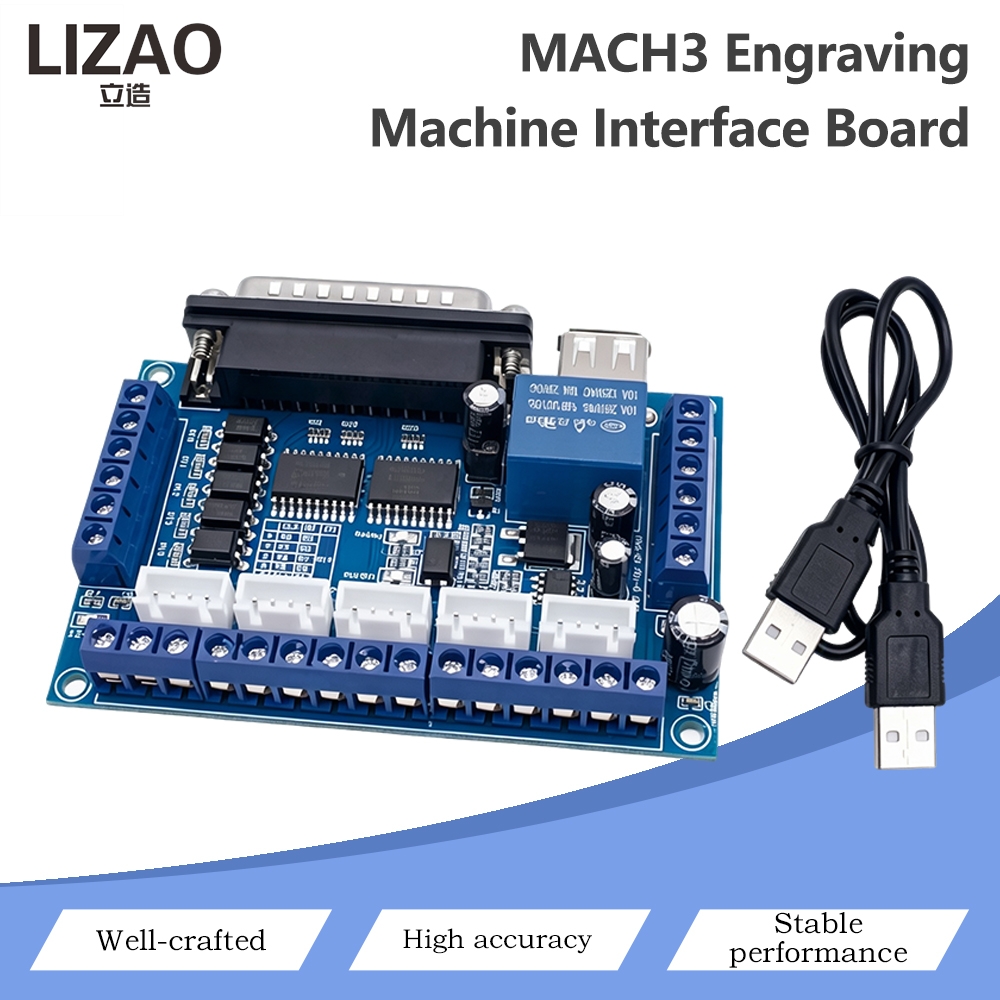 Papan Breakout CNC MACH3 5 Axi - Breakout Board Mach3 ulasan dan harga